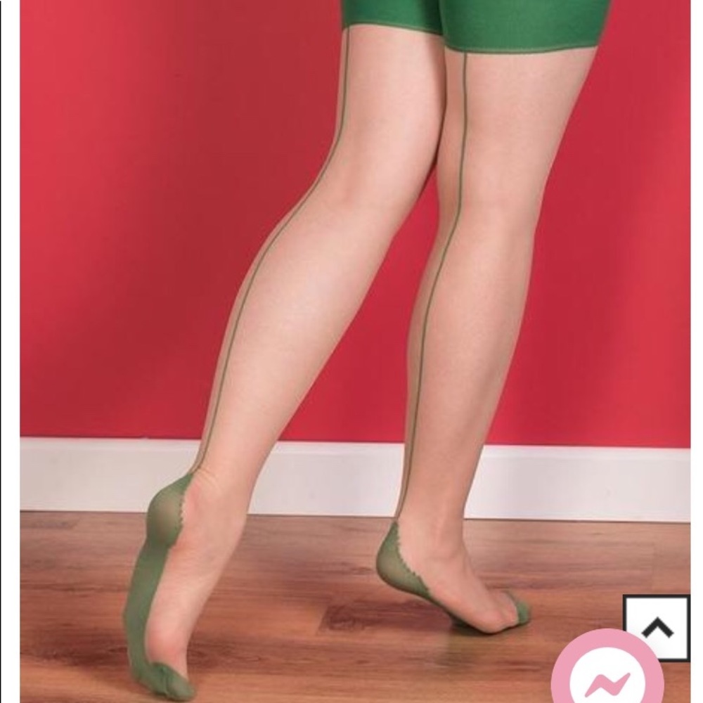 Glamour Contrast Seamed Stockings